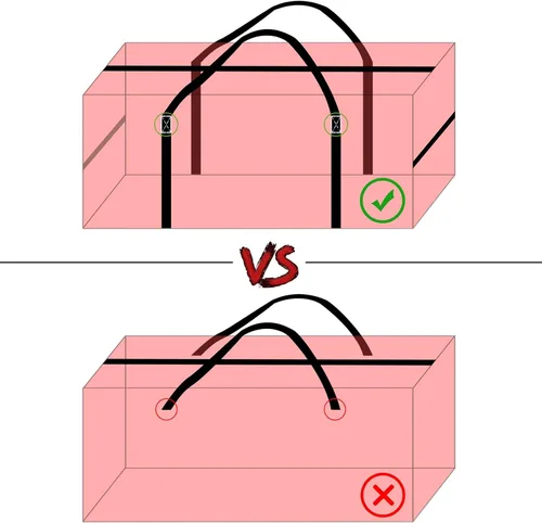 Miniatura 7 de Bolsa de almacenamiento grande y resistente para árbol de Navidad, se adapta a árboles desmontados de hasta 9 pies, 65 x 15 x 29 pulgadas, bolsa