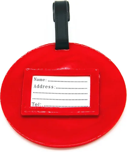 Miniatura 3 de Etiqueta de identificación de equipaje de dibujos animados con correa ajustable