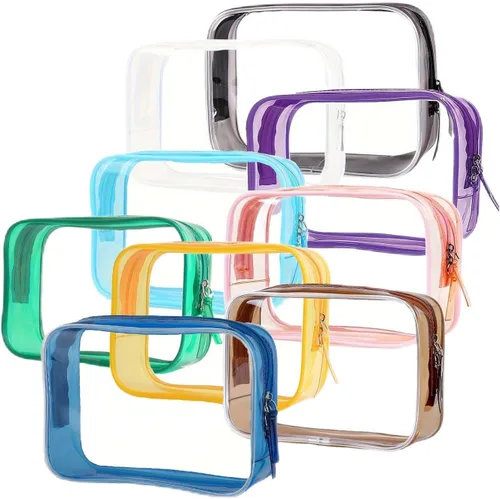 Miniatura 2 de Bolsa de aseo transparente pequeña Buminee, bolsa de viaje aprobada por la TSA, bolsas de viaje para artículos de tocador, bolsa de cosméticos