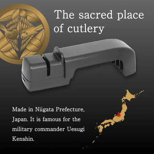 Miniatura 3 de dretec Afilador de cuchillos japonés (cerámica y diamante), para cuchillos de cocina, fabricado en Niigata, Japón
