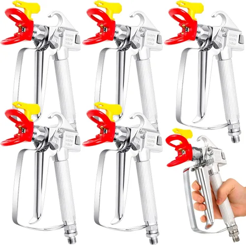 Miniatura 8 de SG02 Pistola de pintura sin aire de alta presión 3600PSI 517 Junta giratoria de punta para bomba pulverizador piezas accesorios (2 juegos)