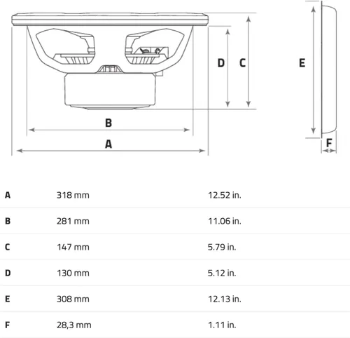 Miniatura 11 de HERTZ Cento Series CS-300-S4 Subwoofer SVC RMS de 4 ohmios de 12" (300 mm) 350 vatios