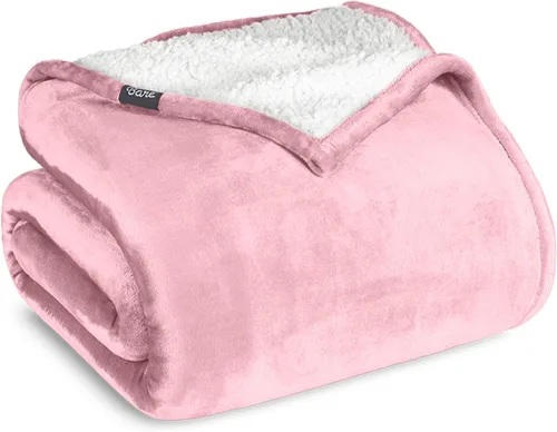 Miniatura 34 de Manta de forro polar de sherpa Bare Home - Tamaño para Lanzar/Viajar - Manta para cama, sofá y sofá cama - Cálida y ligera - Esponjosa y suave