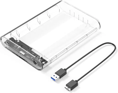 Miniatura 12 de ORICO Caja de disco duro externo de 2.5 pulgadas USB 3.0 a SATA III Caja de disco duro transparente sin herramientas para 2.5 pulgadas 0.276 in