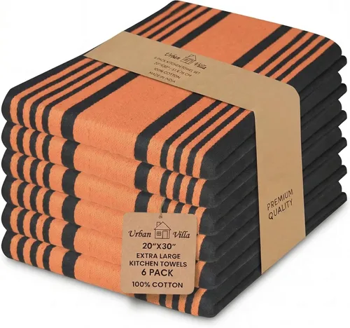 Miniatura 100 de Urban Villa Toallas de cocina 100% algodón, paquete de 6, altamente absorbentes, de secado rápido, súper suaves, de primera calidad, para cocina