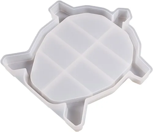 Molde de resina para bandeja de tortugas grandes, molde de resina epoxi con forma de tortugas de silicona, molde de resina para hacer joyas
