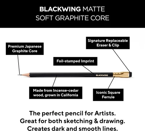 Miniatura 4 de Lápices Blackwing Mate - 12