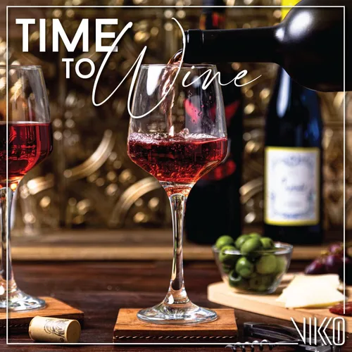 Miniatura 2 de Vikko Copas de vino, juego de 8 copas de vino tinto, copa de vino transparente de 14 onzas, copas europeas clásicas y duraderas