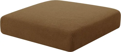 Miniatura 25 de Hokway Fundas de cojín elásticas para sofá Fundas de cojín para sofá Fundas de cojín de asiento de sofá Funda protectora de cojín(Chocolate, Mediano)