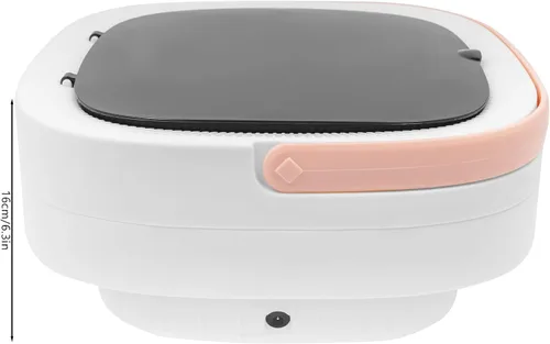 Miniatura 7 de Mini lavadora portátil de 12 L, lavadora plegable y secadora giratoria con cesta de drenaje, lavadora eléctrica plegable para apartamentos, camping