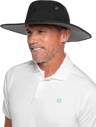 Miniatura 7 de Coolibar sombrero modelable de ala ancha con protección solar UPF 50, para hombre