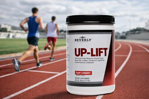Miniatura 5 de Beverly International Up-Lift libre de estimulantes 11.64 oz. Mezcla de bebida energética para entrenamiento con óxido nítrico y catalizadores