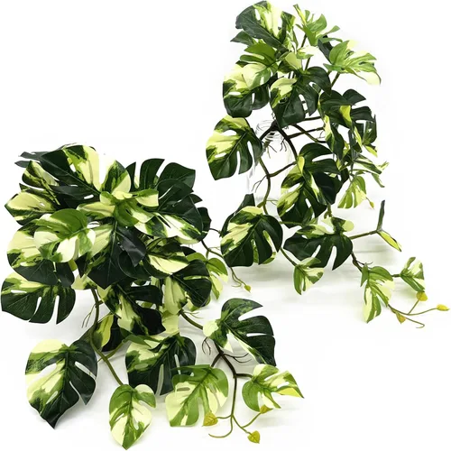 Miniatura 15 de CATTREE Vid colgante artificial, hojas de hiedra sintética, plantas de plástico, plantas de hojas falsas, plantas de hojas artificiales, resistentes