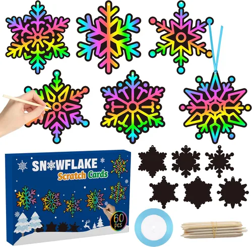 Miniatura 7 de CY2SIDE Tarjetas de rascar de gato negro de Halloween - Juego de 60 piezas de tarjetas de ornamento espeluznante de Halloween para niños, kit