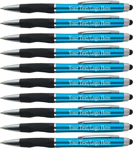 Miniatura 5 de Bolígrafos personalizados con tu logotipo o texto personalizado, paquete de 300 unidades a granel para negocios, fiestas y eventos, bolígrafo 2 en 1