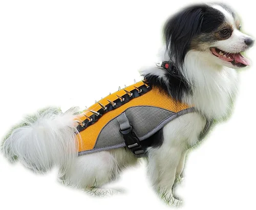 Miniatura 8 de Chaleco de enfriamiento para perro, arnés de verano para pequeño, mediano, reflectante, sin tirones, con asa y protección contra picos