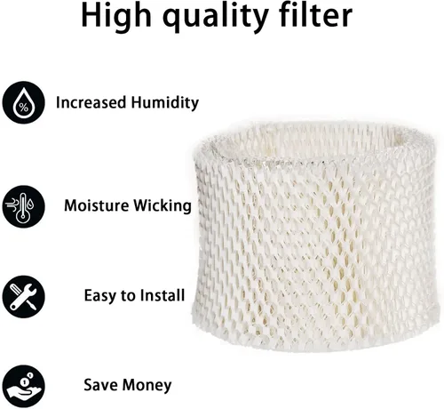 Miniatura 5 de HIFROM Paquete de 3 filtros de mecha de humidificador de repuesto WF2 y PWF2 compatibles con humidificador Kaz & Vicks V3100 V3500 V3600 V3800 V3900