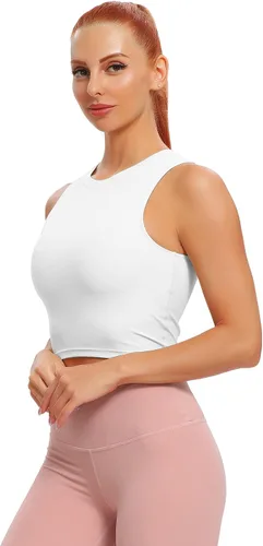 Miniatura 5 de Natural Feelings - Sujetadores deportivos sin mangas con relleno extraíble para mujer ombligueras para yoga entrenamiento correr