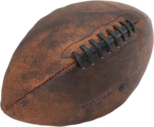 GOTOTOP Entrenamiento Fútbol Tamaño 9 Rugby Pelota PU Agarre Cómodo Diseño Vintage Fútbol Deportivo para Partido de Juego