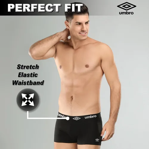 Miniatura 4 de Umbro Ropa interior para hombre, entrepierna corta de 4 pulgadas, ropa interior de algodón transpirable para hombre, paquete de 6, ropa