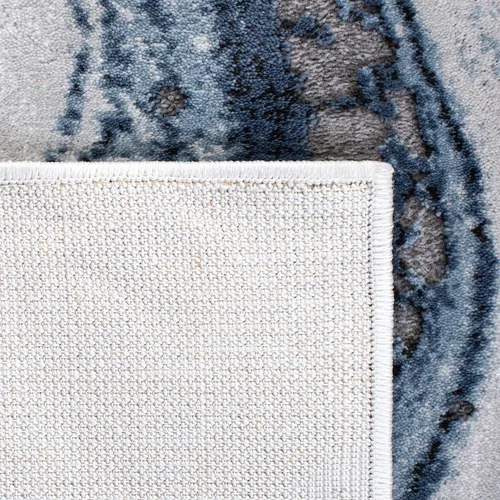 Miniatura 5 de SAFAVIEH Craft Collection - Alfombra decorativa, 2'3" x 4', azul y gris, diseño abstracto moderno, no desprende pelusa y de fácil cuidado, ideal