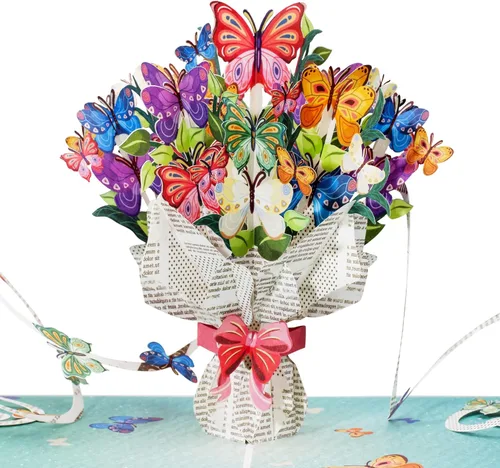 Miniatura 9 de Paper Love Frndly - Tarjeta desplegable 3D para el día de la madre, la mejor mamá del mundo, para madre, esposa, cualquier persona, 100% reciclada