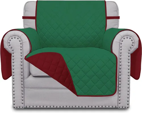 Miniatura 152 de Easy-Going - Funda para sofá, futón y sillón sin reposabrazos, reversible, resistente al agua, para mascotas y niños (azul oscuro/azul claro)