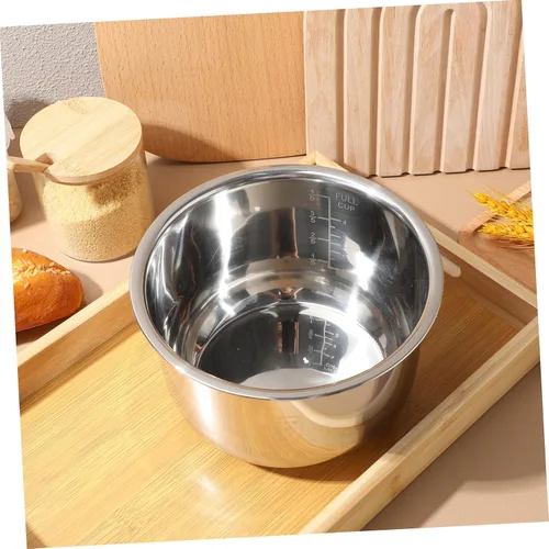 Miniatura 4 de SHERCHPRY Instants Pot - Olla de cocina interior de acero inoxidable de 2 litros, recipiente interior de repuesto para olla a presión tradicional