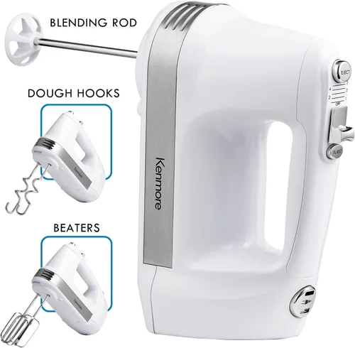 Miniatura 3 de Kenmore 89109 Batidora de mano de 5 velocidades en blanco
