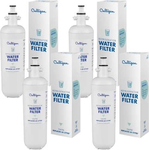 Miniatura 8 de Culligan Filtro de agua de repuesto para refrigerador CUL500 para filtro de agua LG (LT500P) reemplazar cada 6 meses, paquete de 1