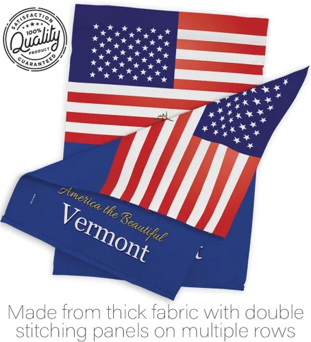 Miniatura 7 de Americana Home & Garden US Vermont House Flag Set Americana States American Territories Republic Country Particular Area Decoration Banner Small