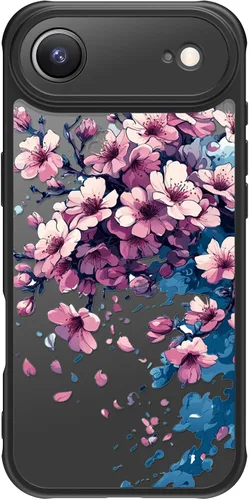 Miniatura 154 de FUNMIKO Funda para iPhone 16 Plus, carga inalámbrica y protección de grado militar, diseño floral moderno para mujeres y niñas, funda antideslizante