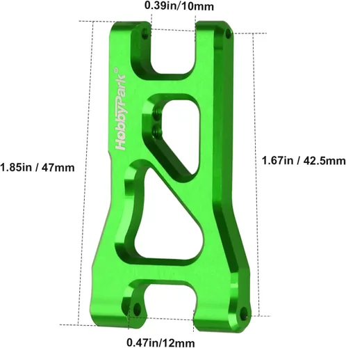 Miniatura 4 de Hobbypark Juego de brazos de suspensión de aluminio (delanteros y traseros) para Traxxas 1/18 LaTrax Teton Upgrades Desert Prerunner, piezas