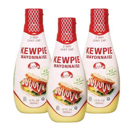 [KEWPIE] Mayonesa de tubo para apretar, rica, audaz, sabor Umami, certificada sin gluten, kosher, 12 onzas (3 paquetes)