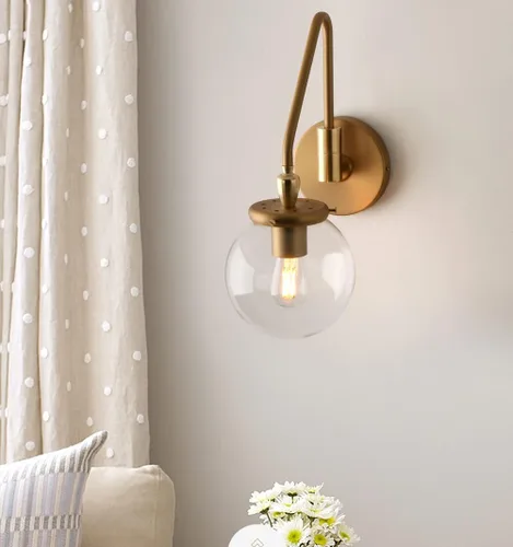 Miniatura 8 de Pathson Lámpara de pared industrial con brazo oscilante, lámpara de tocador de pared ajustable para baño, lámpara de pared cableada para mesita