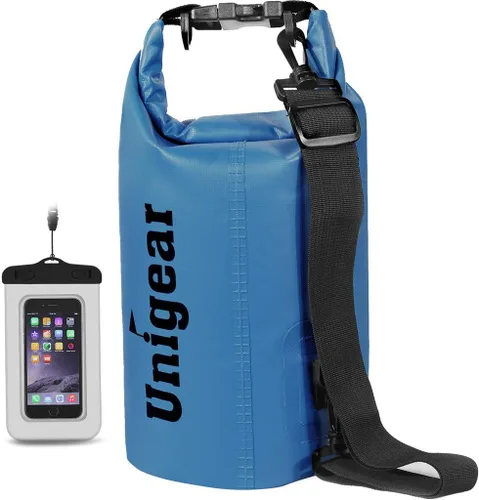 Bolsa seca Unigear impermeable, 2L/5L/10L/20L/30L/40L, Bolsas flotantes y ligeras para kayak, navegación, pesca, natación y camping con funda