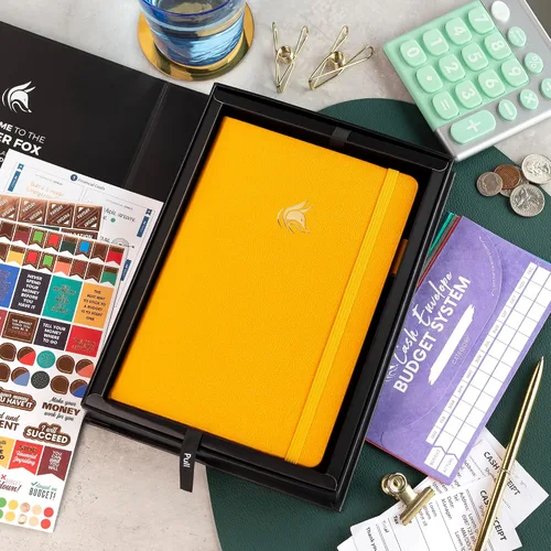 Miniatura 42 de Clever Fox Planificador de presupuesto edición premium, cuaderno de seguimiento de gastos + 5 sobres de efectivo, organizador de presupuesto; libro