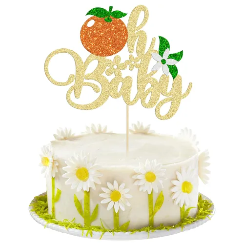 Miniatura 12 de Gyufise 1 decoración de pastel de sandía con purpurina uno en un melón, decoración de pastel de sandía para primer cumpleaños, decoración de pastel