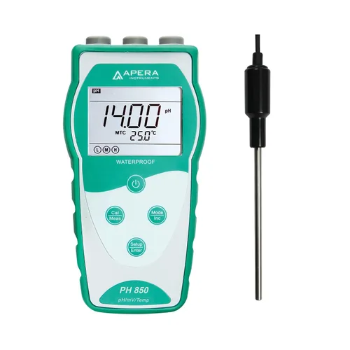 Miniatura 9 de Apera Instruments Value Series PH850-MS Kit de medidor de pH portátil para muestras pequeñas y tubos de ensayo