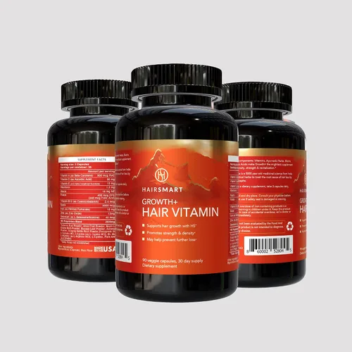 H5 Grow+ Suplemento vitamínico para el cabello, biotina, hierbas ayurvédicas y 5 grupos de nutrientes para el crecimiento, densidad y fuerza del