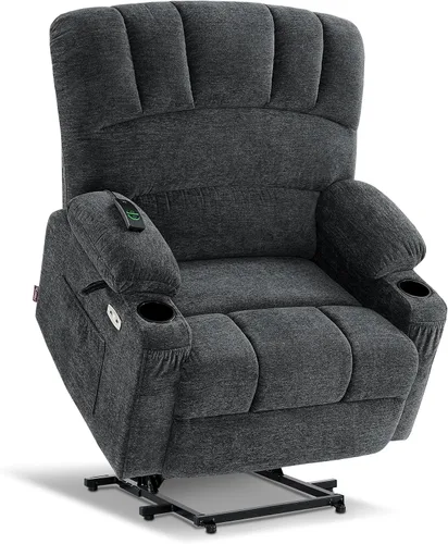 Miniatura 27 de MCombo Silla Reclinable Elevadora Eléctrica de Gran Tamaño para Ancianos, Silla Elevadora con Calor y Masaje, Reclinable Elevadora para Grandes