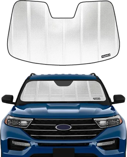 Miniatura 7 de Pigenius Parasol para parabrisas Ford Explorer 2016-2019, acabado plateado metálico