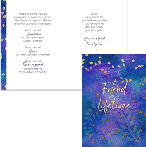 Miniatura 2 de Smiling Wisdom - NUEVO - Amistad - Reason Season Lifetime Friend Tarjeta de felicitación y bufanda Set de regalo - Best Friend Women BFF (Fuchsia)
