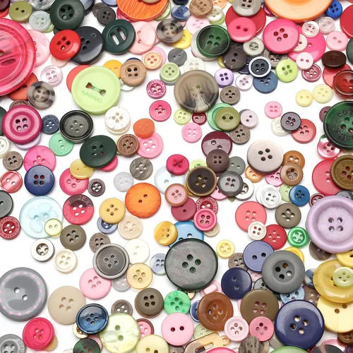 Miniatura 2 de Acerca de 660 botones de resina de varias especificaciones, botones hechos a mano, botones artesanales de costura, botones decorativos pintados a