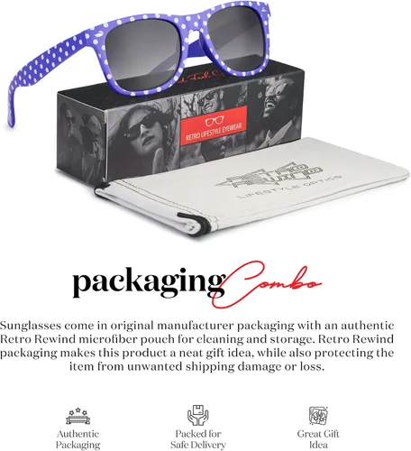 Miniatura 5 de Retro Rewind Gafas de sol vintage de lunares para mujer UV400