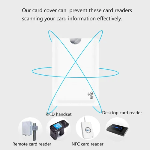 Miniatura 4 de fancyfree Fundas de bloqueo RFID, prevención de robo de identidad RFID, fundas para tarjetas de crédito RFID, fundas para tarjetas de diseño delgado
