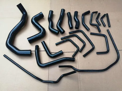 Tubo de manguera de calentador de radiador de refrigerante de silicona para Nissan Skyline GTR GT-R R35 VR38DETT 2009-2013 (negro)