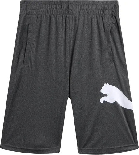 Miniatura 10 de PUMA Pantalones cortos deportivos para niños, de secado rápido, transpirables, entrelazados, con bolsillos (tallas 4-20)