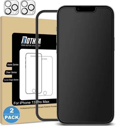 Miniatura 11 de Mothca Paquete de 2 protectores de pantalla de vidrio mate para iPhone 17 Pro [6.3 pulgadas] + 2 protectores de lente de cámara, vidrio templado