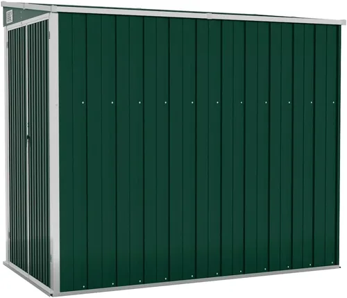 Miniatura 12 de vidaXL vidaXL Cobertizo de almacenamiento, cobertizo de jardín montado en la pared con puertas dobles con cerradura, cobertizo de almacenamiento al